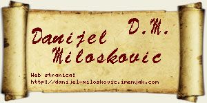 Danijel Milošković vizit kartica